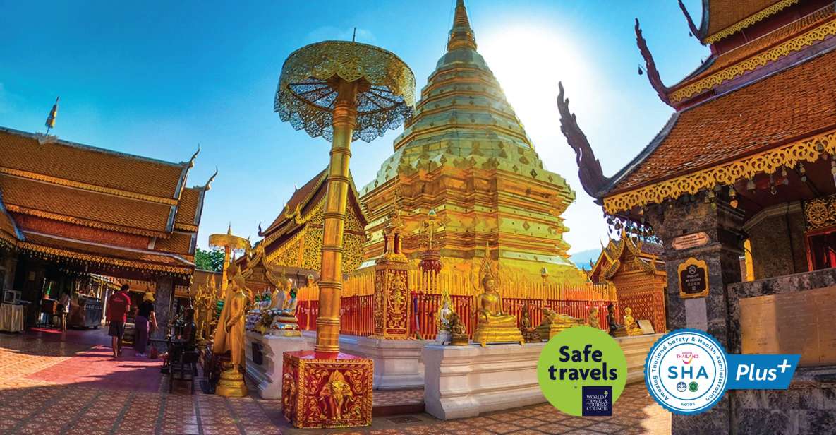 4-Hour Doi Suthep & Hmong Hill Tribe Village from Chiang Mai - Wat Phra That Doi Suthep: Steps, Cable Car, and a Real Buddhist Relic Site