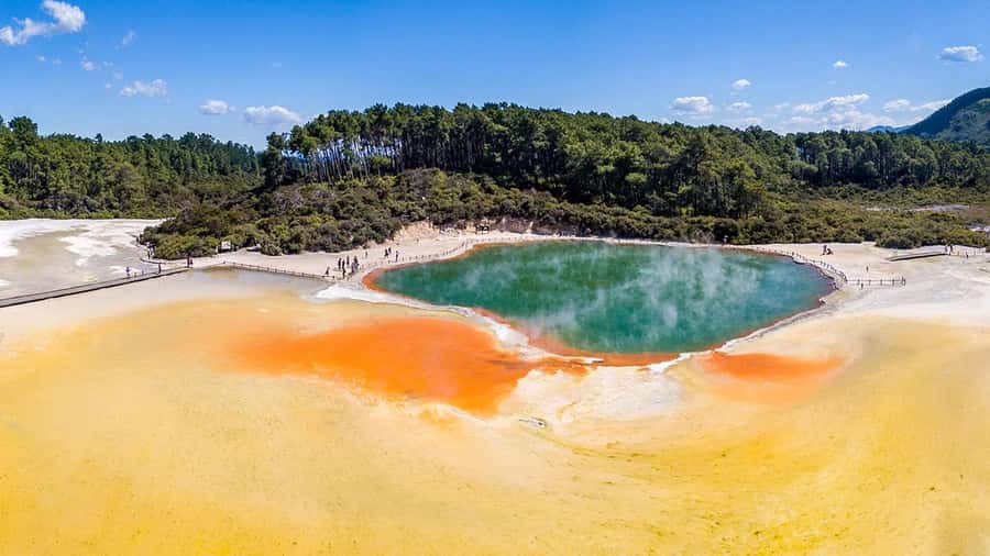 Auckland: Rotorua Highlights w WaiOTapu & Redwoods Treewalk - Wai-O-Tapu Thermal Wonderland: plan for photos and walking