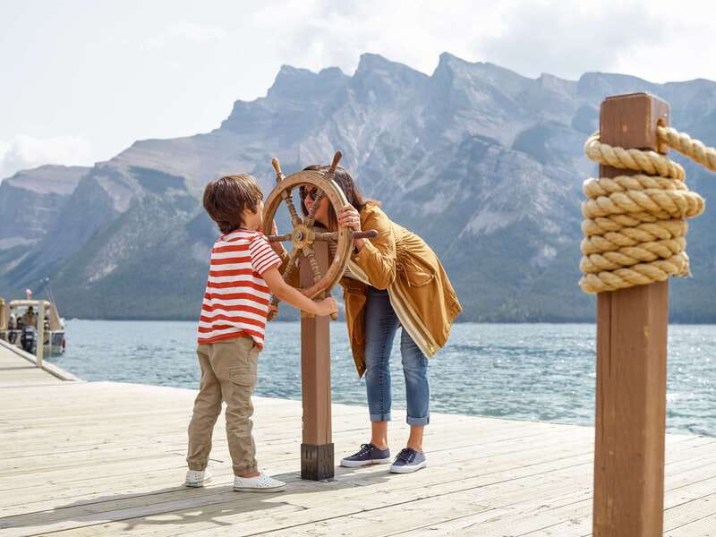 Banff: Lake Minnewanka Cruise - The quiet moment: motor-off silence that makes the lake feel real