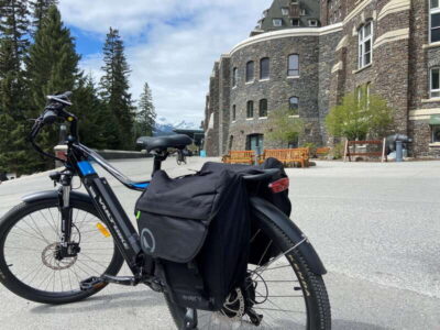 Banff Townsite: E-Bike Explorer - Meeting at White Mountain Adventures (202 Bear Street) and getting rolling fast