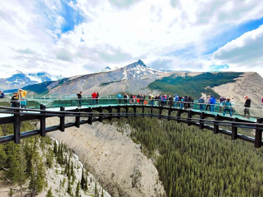 Calgary Banff: Columbia Icefield, Skywalk and Lakes Day Tour - Johnston Canyon Lower Falls: A Nice Finish With Real Walking