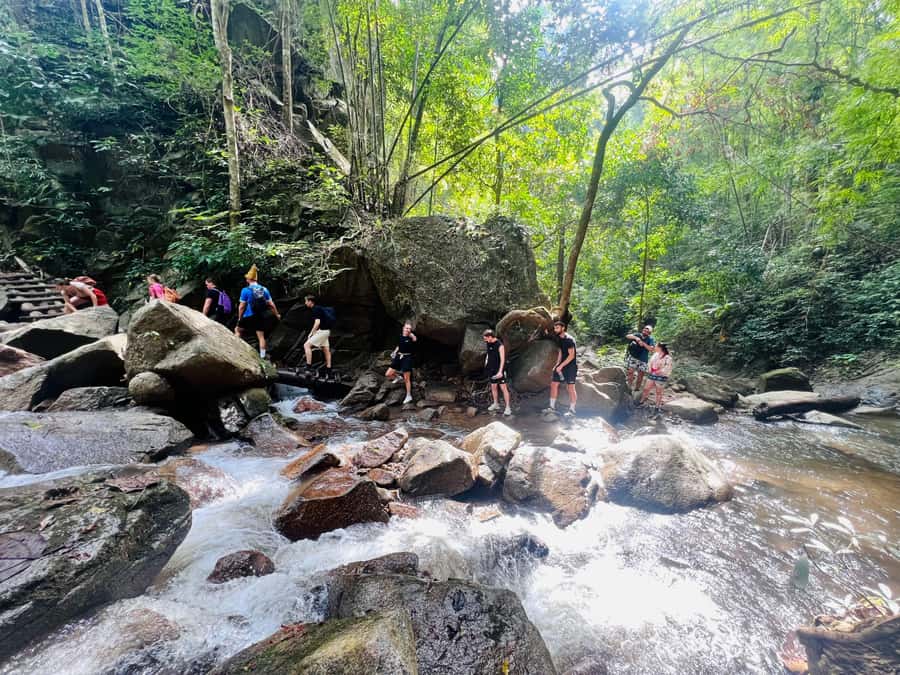 Chiang Mai Adventure: Trekking, Tubing & Waterfall Slide - The drive into Mae Taeng and the base-camp setup that saves your day