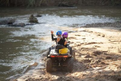 Chiang Mai: ATV Adventure 2-Hrs,Feeding,Rafting & Lunch Trip - Two Hours on a 200cc ATV: Jungle Trails, Hill Views, and River Sand