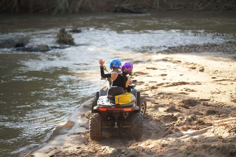 Chiang Mai: ATV Adventure 2-Hrs,Feeding,Rafting & Lunch Trip - Two Hours on a 200cc ATV: Jungle Trails, Hill Views, and River Sand