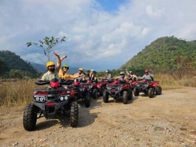 Chiang Mai: ATV, White Water Raft, & Sticky Waterfall Tour - Sticky Waterfall in the Morning: Wet, Funny, and No Fuss