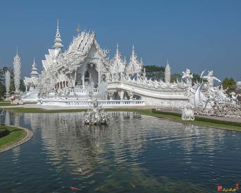 Chiang Mai: Chiang Rai White, Blue & Black Temples Day Tour - White Temple (Wat Rong Khun): Modern Thai Art With Serious Detail