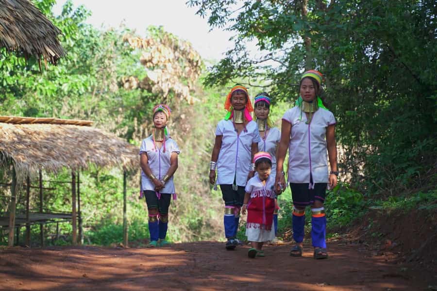 Chiang Mai: Elephant care & Long Neck &Sticky Waterfall Tour - Bua Tong Sticky Waterfall: limestone steps, knee-high spray, and what to wear
