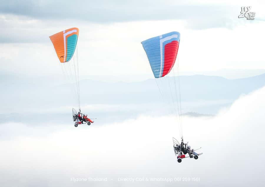 Chiang Mai: Flyzone Thailand Paramotor for 2 People - Why a Chiang Mai paramotor flight feels different