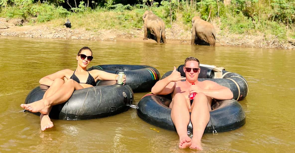Chiang Mai Half-Day Adventure: Tubing & Elephant Feeding - Sunshine for Elephants hand-feeding: the ethical interaction piece