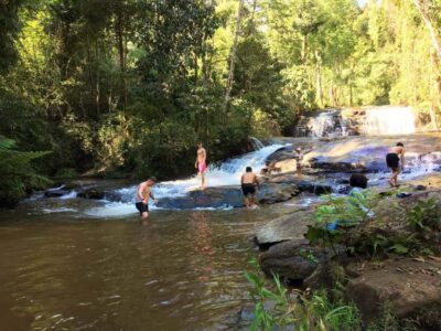 Chiang Mai: Karen Tribe & Dual Waterfalls - Private Day Trek - Waterfall + jungle swing: the fun break that also tests your comfort