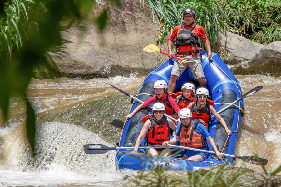 Chiang Mai: Whitewater Rafting and Waterfall Trekking Tour - Jungle hike to the waterfall: walking routes that feel like Thailand