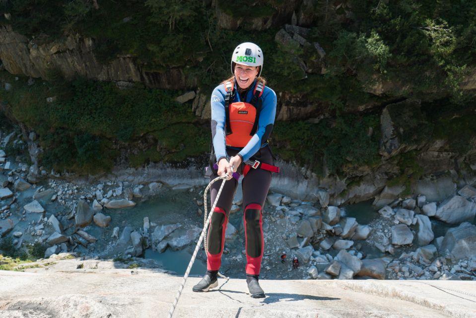 From Interlaken: Grimsel Gorge Canyoning Tour - Jumps, slides, and an 8-meter option: how the canyon stays fun