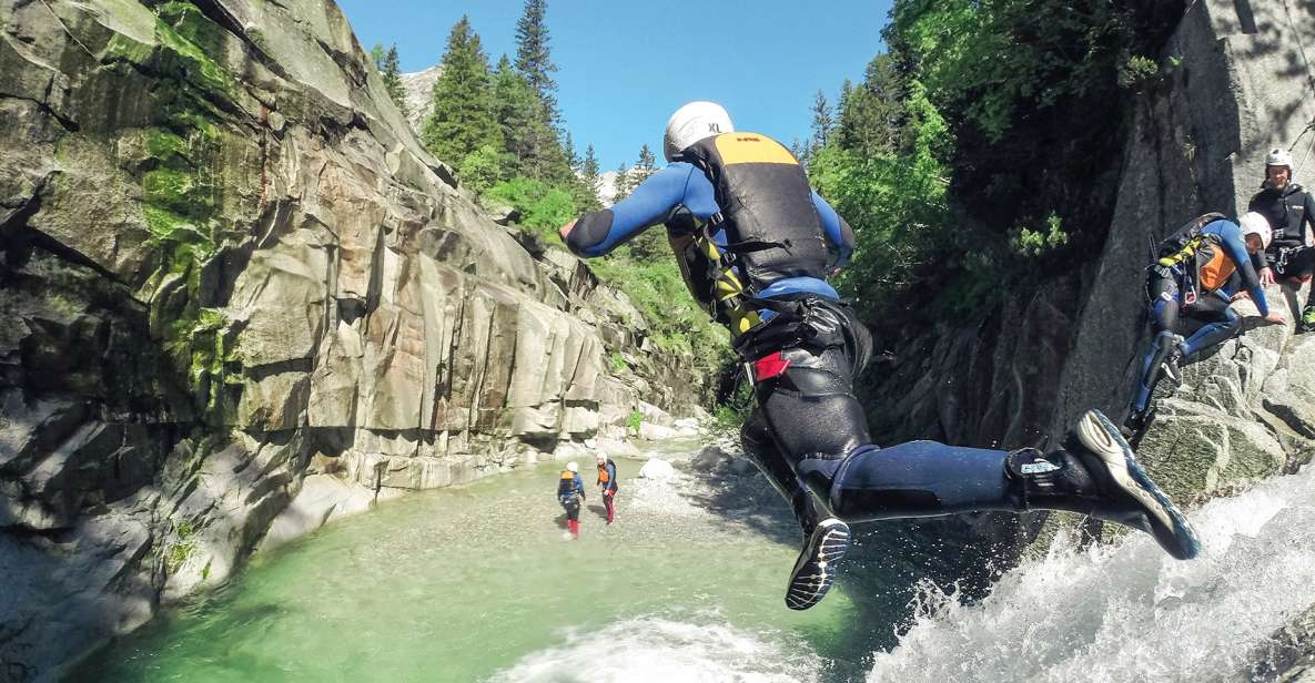 From Interlaken: Grimsel Gorge Canyoning Tour - Zipline into crystal-clear pools: the payoff moment