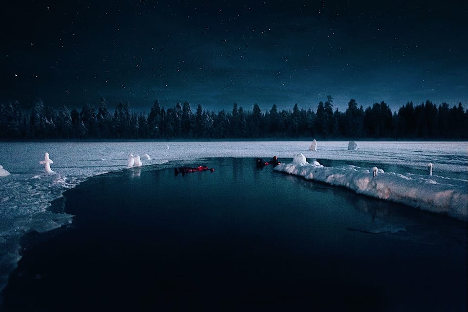 From Rovaniemi: Ice Floating under Aurora Borealis - What a Typical 3-Hour Night Feels Like (Step by Step)