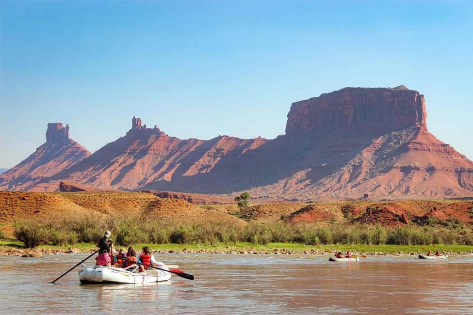 Moab: Half-Day Rafting Trip on Colorado River - Castle Valley views: spires, hoodoos, and river-level perspective