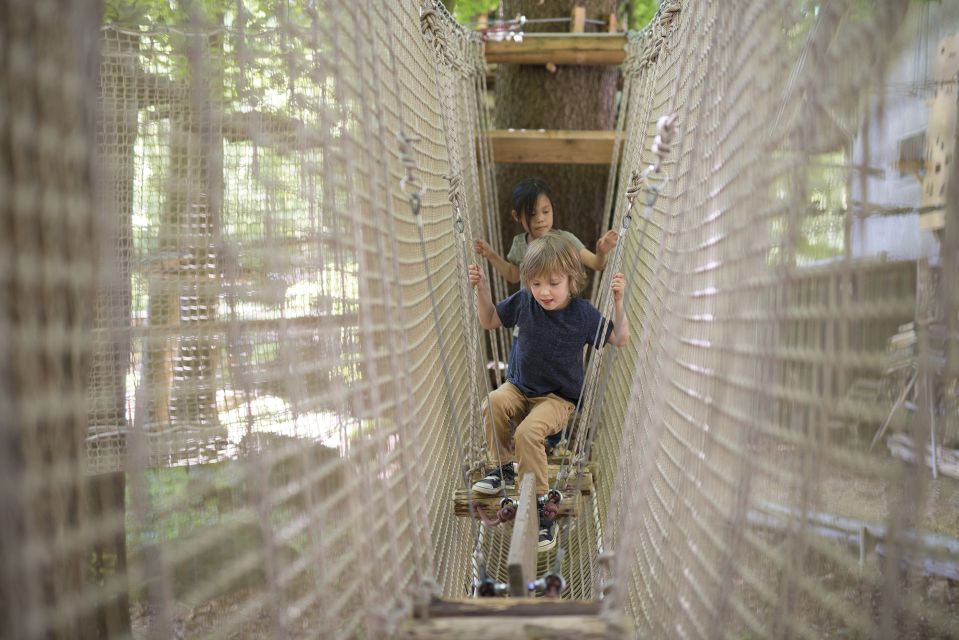 Rope Park Interlaken: Climbing Adventure with Entry Ticket - Tarzan swings and zip lines up to 23 meters